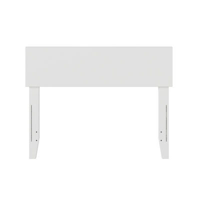 Daurice Solid Wood Panel Headboard with Attachable Device Charger by Harriet Bee