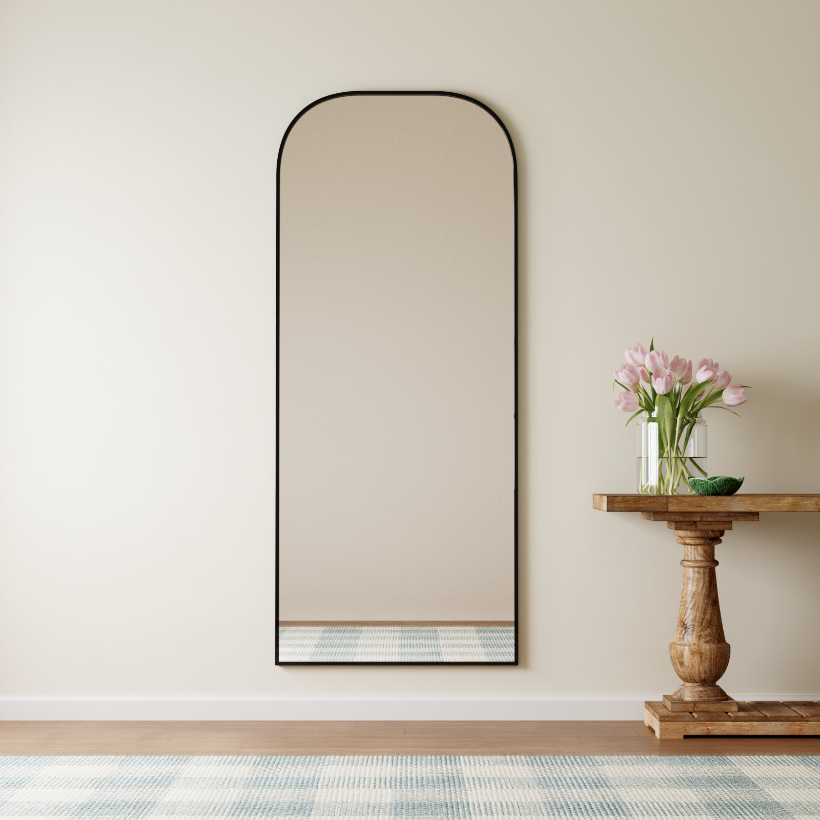 Sabine Accent Mirror, 76" x 32", Black