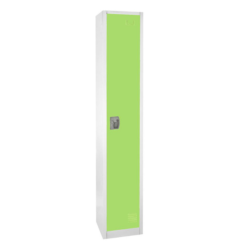 Green Steel Office Locker with Adjustable Shelving