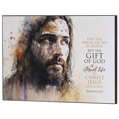 Plaque murale «Wages Of Sin Is Mort» 14 x 10