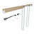 Sliding Pocket Door Hardware Kit For 2" X 4" Stud Wall With Soft Close Mechanism Open 24" To 36"