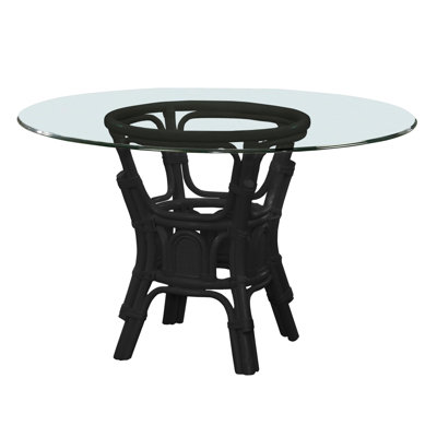 Bay Walk Round Glass Top Dining Table