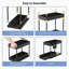 Tablette pour lavabo, paquet de 1, noir-2105437589