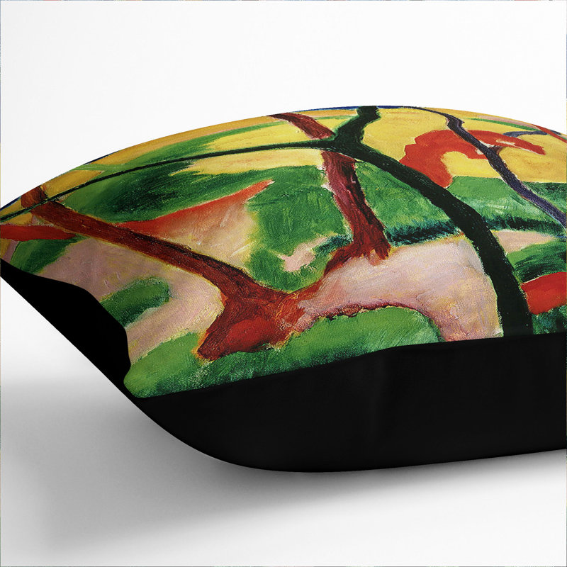 Weasels Playing Scatter Cushion, Black, 40cm H x 40cm W x 15cm D