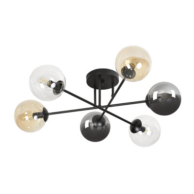Cadesia Glass Semi Flush Mount