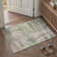 Tapis gris / rose / vert à motif abstrait lavable à la machine avec envers antidérapant Lucchesi Mistral-90380001