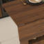 Table de salle à manger pliante avec tablettes et roulettes de rangement