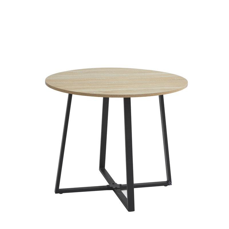 Otrange Round Metal Base Dining Table