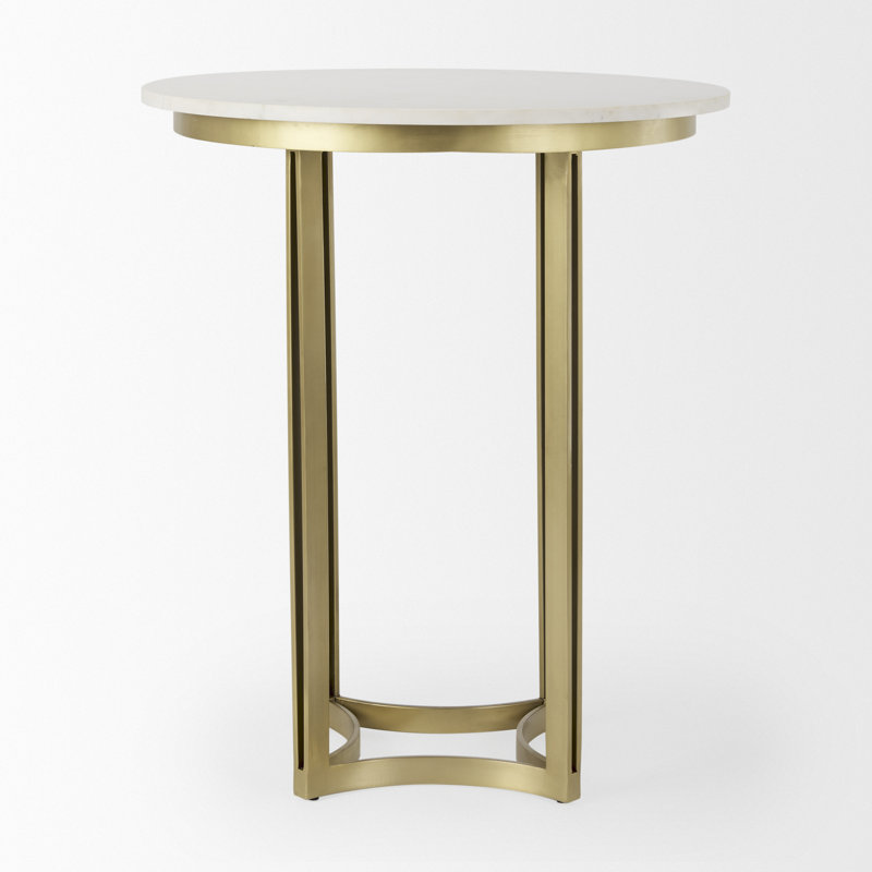 Table de salle à manger Wainwright, Or, 32 po x 32 po, Hauteur du comptoir (hauteur de 38 po)