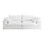 Canapé modulaire modulaire rembourré en duvet modulaire 80 "pour le salon, housses de coussins amovibles 2 places