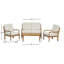 Table basse d'extérieur Acacia Classic, finition naturelle