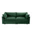 Chenille 2 places avec croissant et tiroirs de rangement pour les petits espaces contemporains et confortables-310643800