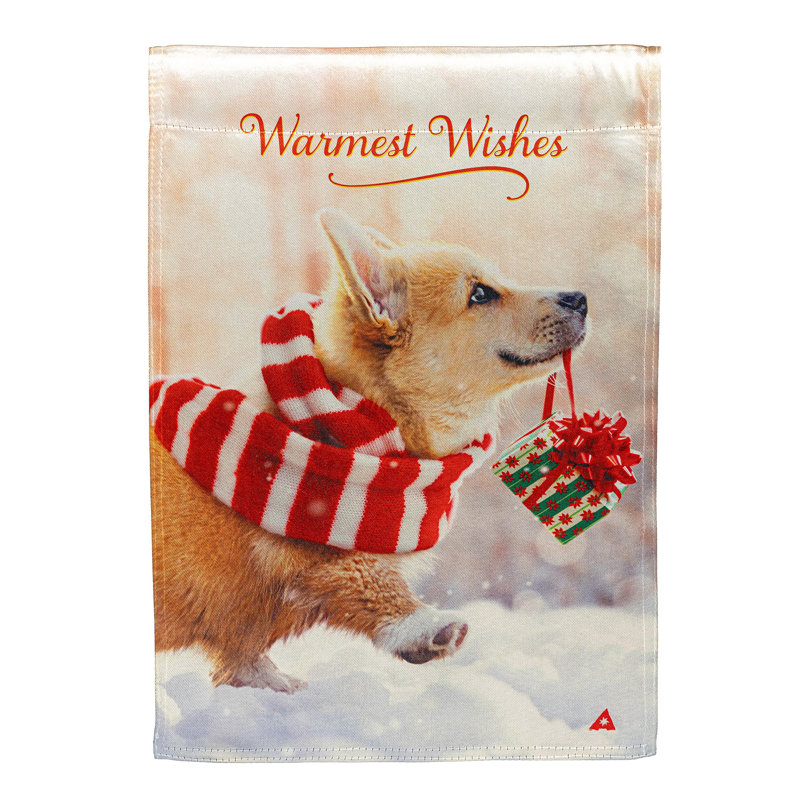 Drapeau de jardin majestueux Corgi Luster