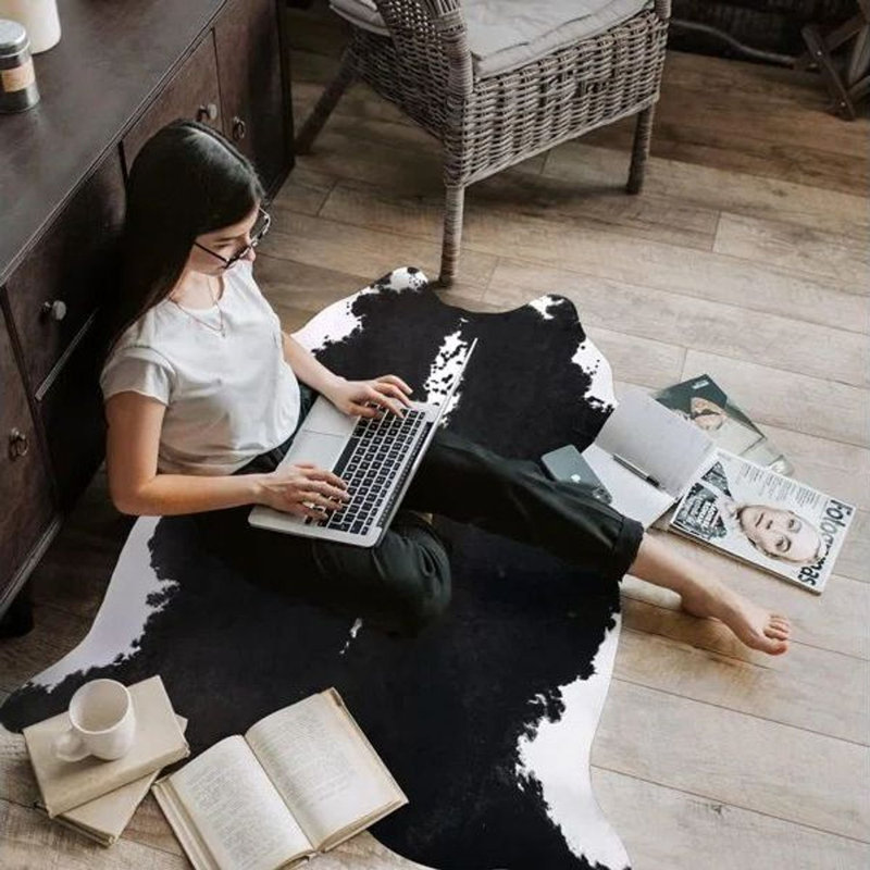 Animal Print Area Rug, Rectangle 190 x 214 cm