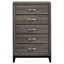 Commode 5 tiroirs Grey Oak