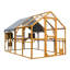 Grande cage de poulailler pour l'extérieur de 110 po avec couvercle amovible imperméable, cage pour animaux de compagnie en métal pour chatons, poulets et petits animaux, verrou sécuritaire et 2 portes-131291837