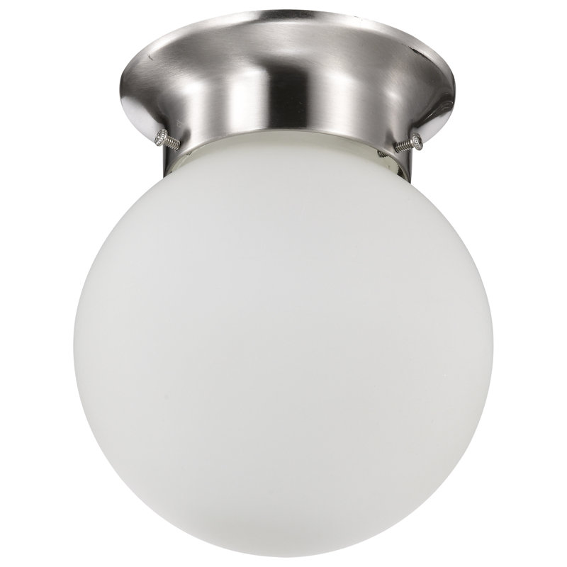 Cobden Glass Flush Mount, No