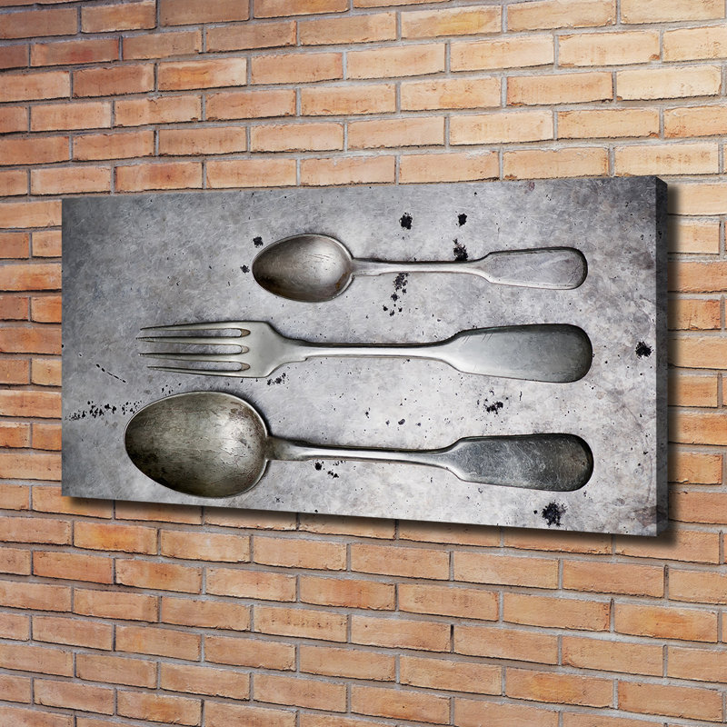 Cutlery - Wrapped Canvas Print
