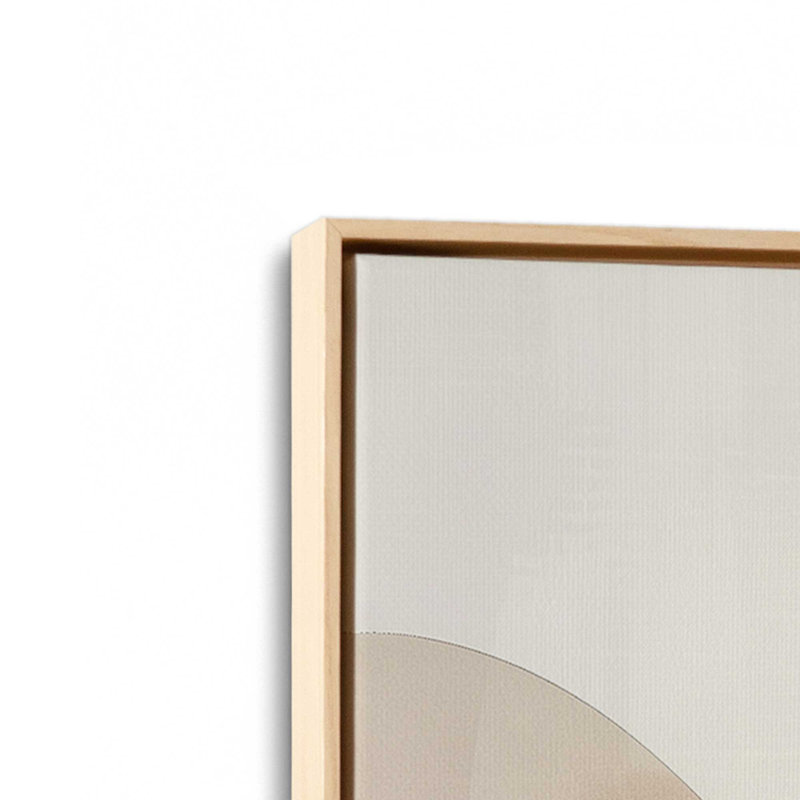 Sandstone Glow Set of 2, 37" H x 50" W, American Maple Floater Framed