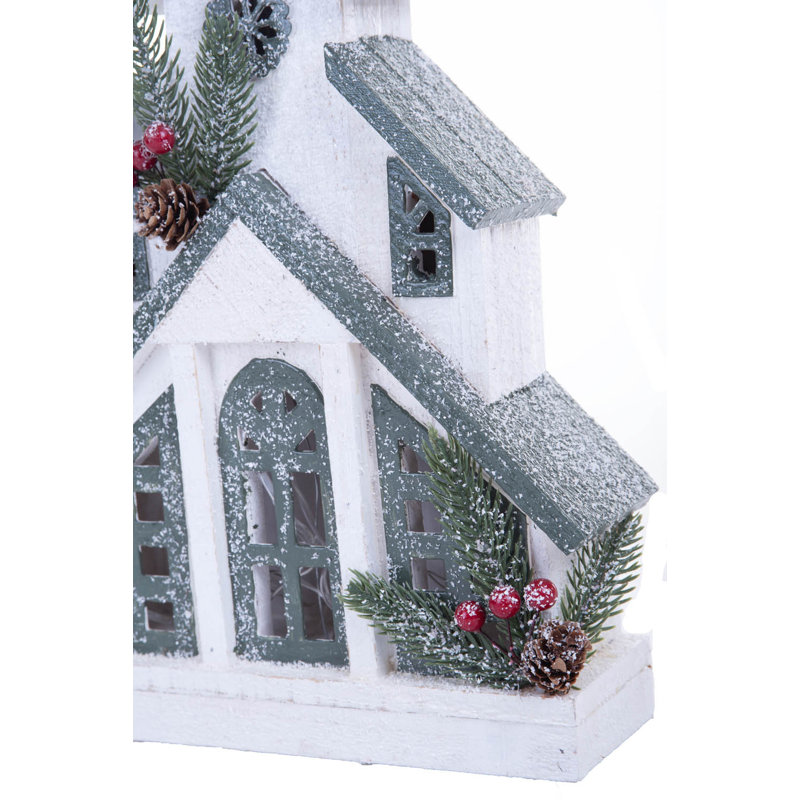 Église blanche blanche à DEL