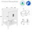 Ensemble de meuble-lavabo simple 24 po avec lavabo vasque, robinet et drain Sharee, assemblage requis-973083708