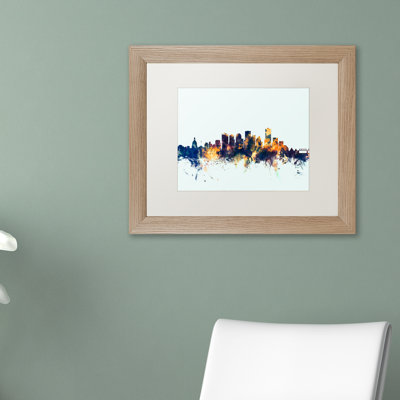 « edmonton canada horizon blue », impression encadrée