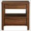 Table de chevet à 2 tiroirs Verona avec rangement dissimulé et tablettes ouvertes, parfaite pour les chambres à coucher modernes