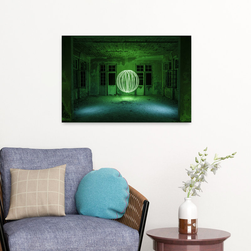 Art mural abstrait Spinning Orb, H 16 po x l 24 po