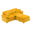 Canapé modulaire surdimensionné à assise profonde et siège réversible avec 2 repose-pieds et coussins-312829229