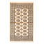One-of-a-kind Hand-knotted Peshawar Bokhara Beige 3'1" x 5'0" Wool Rug