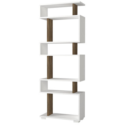 Alberton 165.3cm H x 60cm W Geometric Bookcase