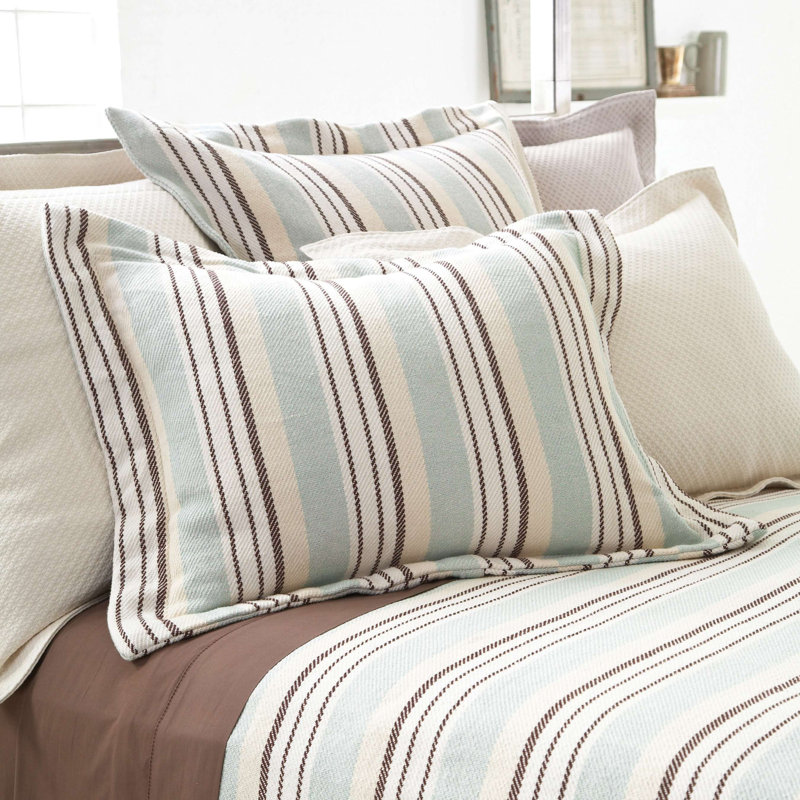 Petite Trellis Matelasse Sham, Standard, Ivory