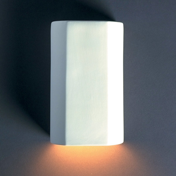 Maarten Ceramic Flush Mounted Sconce, Bisque