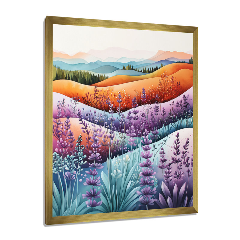 Jacolby - impressions murales florales, H 20 po x l 12 po, Picture Framed, Doré