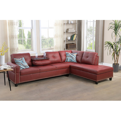Louvenia Upholstered L-Shaped Sectional