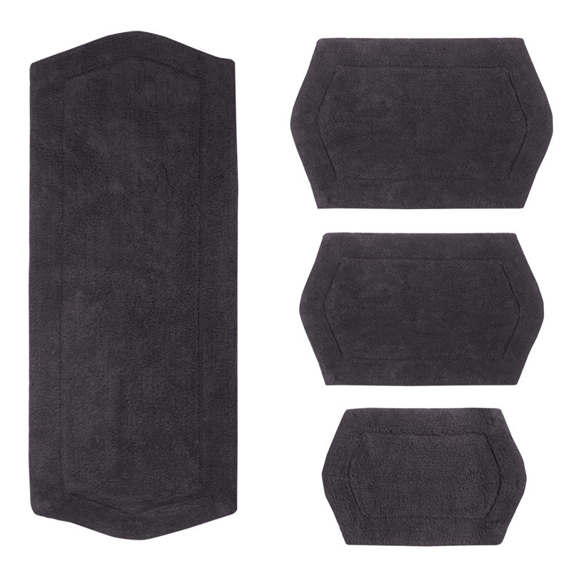 Tapis pour salle de bain Morissette, Gris