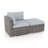 Wicker Outdoor Lounge Chair with Ottoman-1612290294