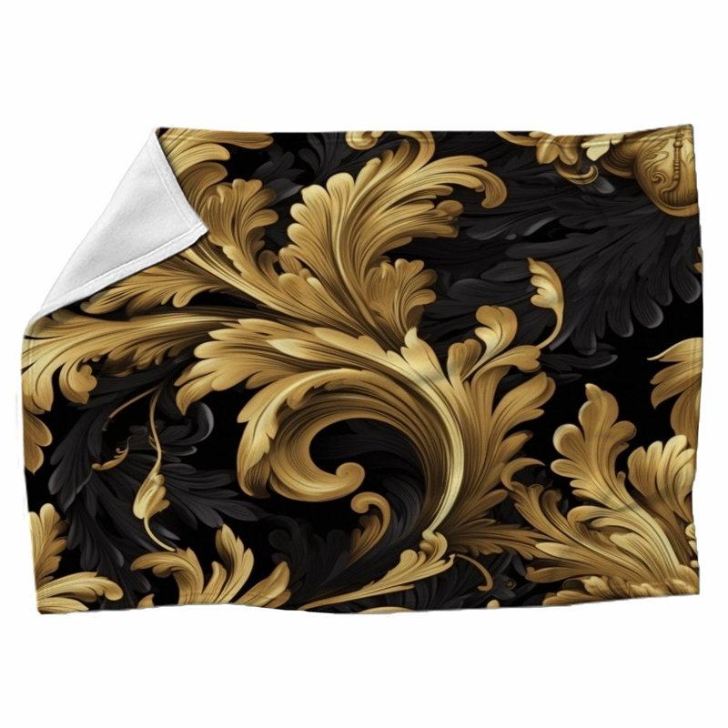 Machine Printed Throw Blanket, 68" W x 80" L