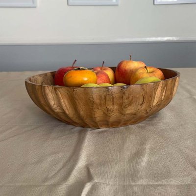 Millwood Pines Chalsie Wood Bowl