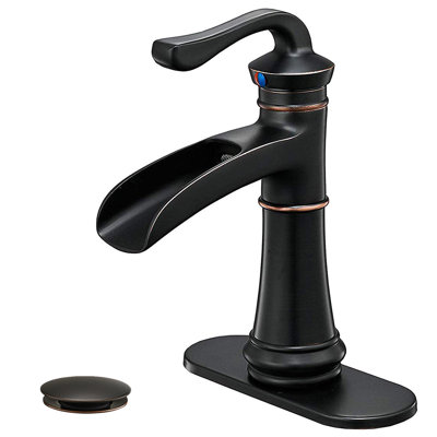 Robinet de salle de bain à un trou avec drain