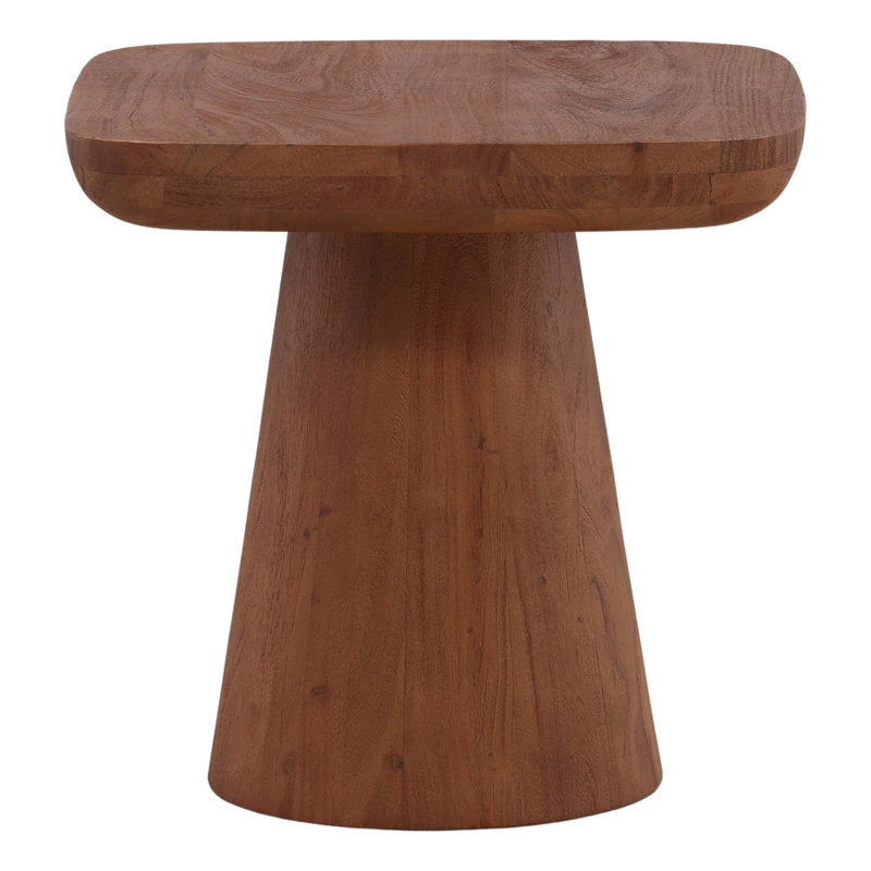 Darin Solid Wood End Table, Brown