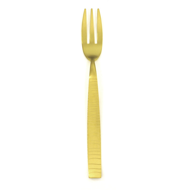 Tigre Serving Fork - 12 Pieces - Black Gold, Ice Gold