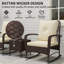 2 - Person Patio Dining Set Square Table with Cushions Included