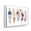 Plumes d'ethnie bohémienne mauve - peinture sur toile-59760698-59760699