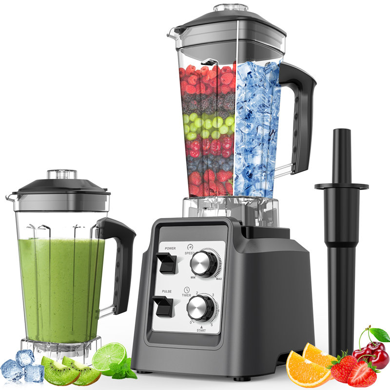 Teendow 1800w Pro Fruit Blender For Kitchen, 68 Oz Large Capacity, Smoothie Blender For Juicing And Ice Crushing, Easy To Clean