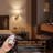 Battery Operated Wall Sconces Set Of 2, 10000mah Rechargeable Dimmable Wall Light With Bulb And Remote