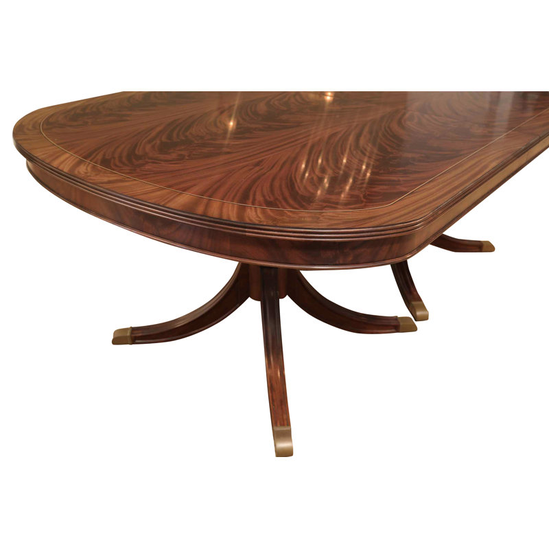 Custom Fit Classics Oval Mahogany Wood Dining Table