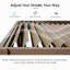 Pergola à persiennes d'extérieur 10 x 10 pi avec persiennes réglables - brun-126368194-126368201