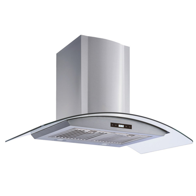  Hotte murale convertible 36 pouces 600 CFM en acier inoxydable