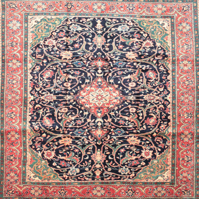 Tapis décoratif rouge eiselli oriental